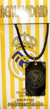 Realmadrid leather-line necklace