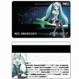 miku.hatsune anime Membership Cards