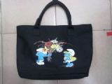 smurfs anime handbag