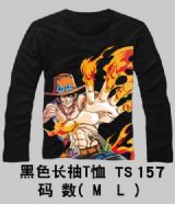 one piece anime ace long t-shirt