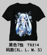 miku.hatsune anime t-shirt black