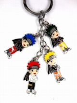 Naruto 4 Pendant Colourful Key Chain