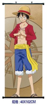 one piece anime wallscroll