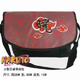 Naruto Red Cloud Waterproof Nylon Satchel
