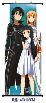 sword art online anime wallscroll