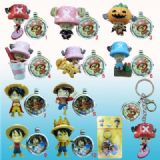 one piece anime watch keychain