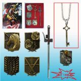 attack on titan anime weapon set