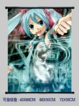 miku.hatsune anime wallscroll