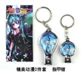 Miku.Hatsune anime nail clipper keychain