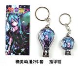 Miku.Hatsune anime nail clipper keychain