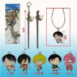 attack on titan anime keychain set