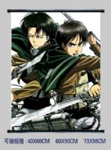 attack on titan anime wallscroll