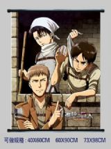 attack on titan anime wallscroll