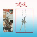 attack on titan anime necklace