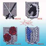 attack on titan anime patch cloth