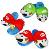 Super Mario plush slippers(red & green)