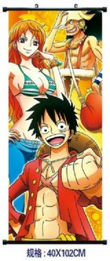 one piece anime wallscroll