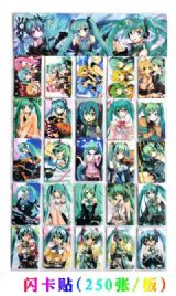 Miku.Hatsune anime card sticker