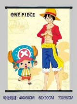 one piece anime wallscroll