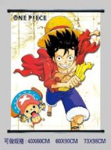 one piece anime wallscroll