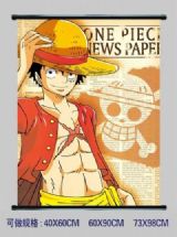 one piece anime wallscroll