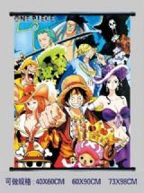 one piece anime wallscroll