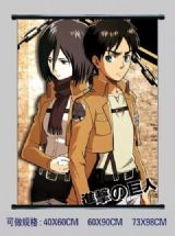 attack on titan anime wallscroll