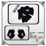 death note anime Half finger gloves