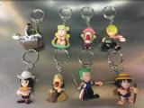 one piece anime figure keychain