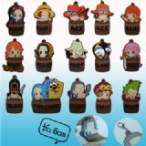 one piece anime soft keychain