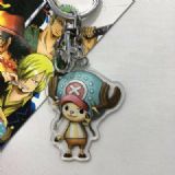 one piece anime keychain