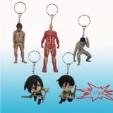 attack on titan anime keychain set