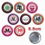 DRAGON BALL a set of 8 Tinplate Badge Brooch