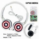 Captain America Headset Head-mounted Earphone Head