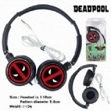 Deadpool Headset Head-mounted Earphone Headphone 