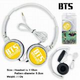 BTS Headset Head-mounted Earphone Headphone 
