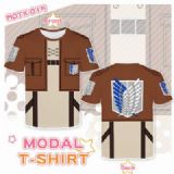 Shingeki no Kyojin Full color modal T-shirt short 