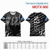 The Seven Deadly Sins Full color printed short sle