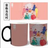 BTS black Discoloration Cup Mug Water cup