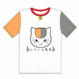 Natsume_Yuujintyou Printed Short Sleeve T-Shirt 
