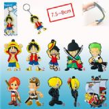 one piece anime keychain