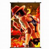 One Piece Plastic pole cloth painting Wall Scroll 