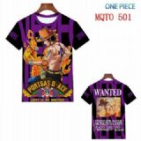 One Piece Full color printed short sleeve t-shirt 