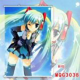 Hatsune Miku White Plastic rod Cloth painting Wall