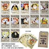 One Piece wanted posters(12pcs a set)