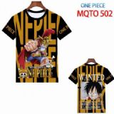 One Piece Full color printed short sleeve t-shirt 