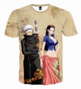 One Piece Polyester Full color short sleeve T-shir