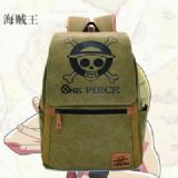 One Piece Anime Washed canvas Backpack bag 30X13X4