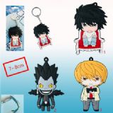 death note anime rubber keychain