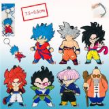 dragon ball anime rubber keychain